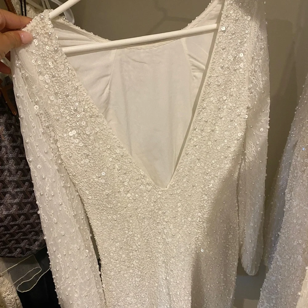 BHLDN Forever That Girl Kanelle Dress
Beaded Pearl Sequin Bridal - Picture 6 of 10